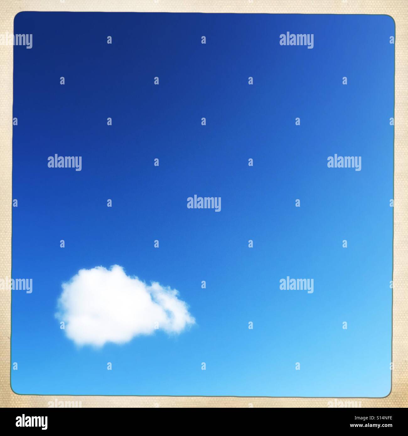 Blue sky thinking - Smartphone Captured Stock Image