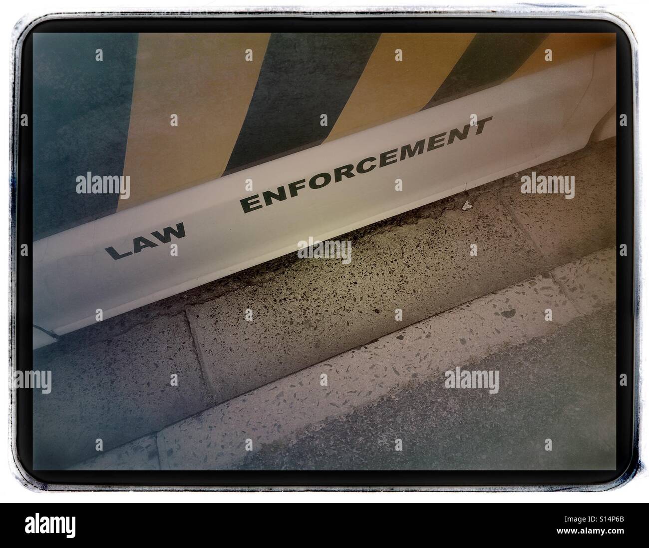 Law enforcement vehicle. - Smartphone Captured Stock Image