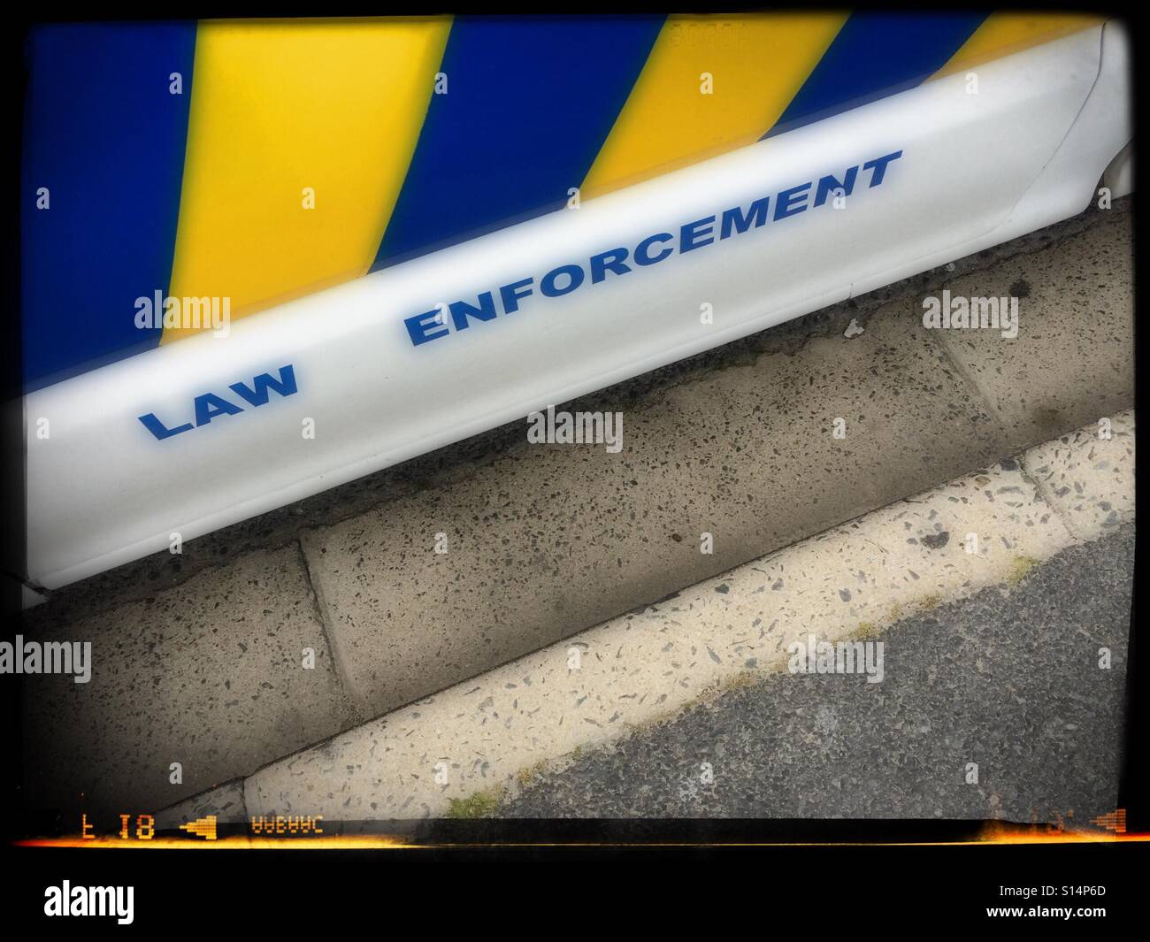 Law enforcement vehicle. - Smartphone Captured Stock Image