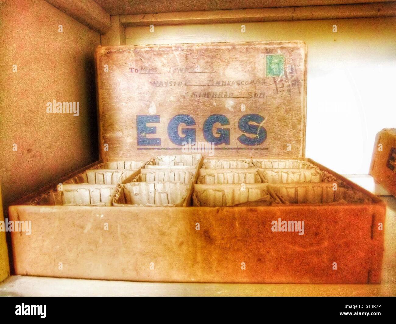 Old egg box Stock Photo Alamy