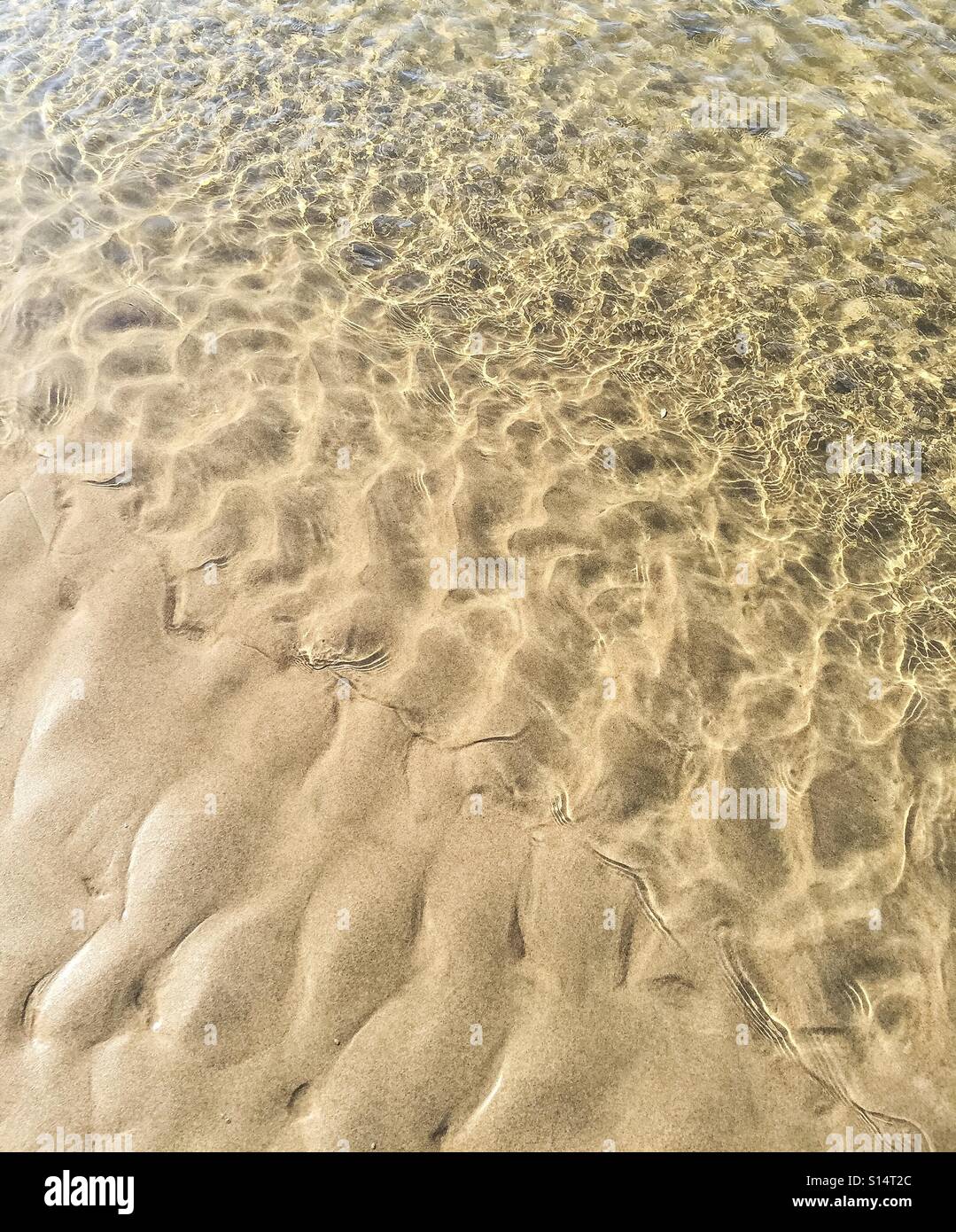 Ripples of water at the beach - Smartphone Captured Stock Image