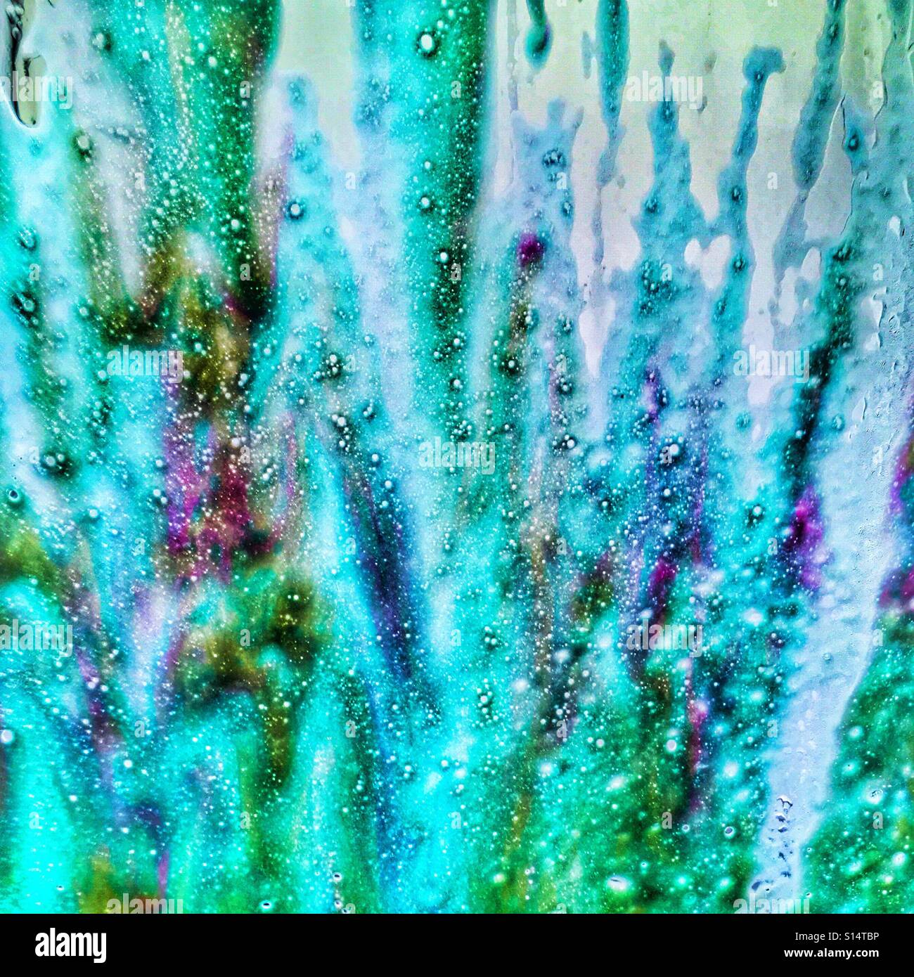 Soap on a car windscreen - Smartphone Captured Stock Image