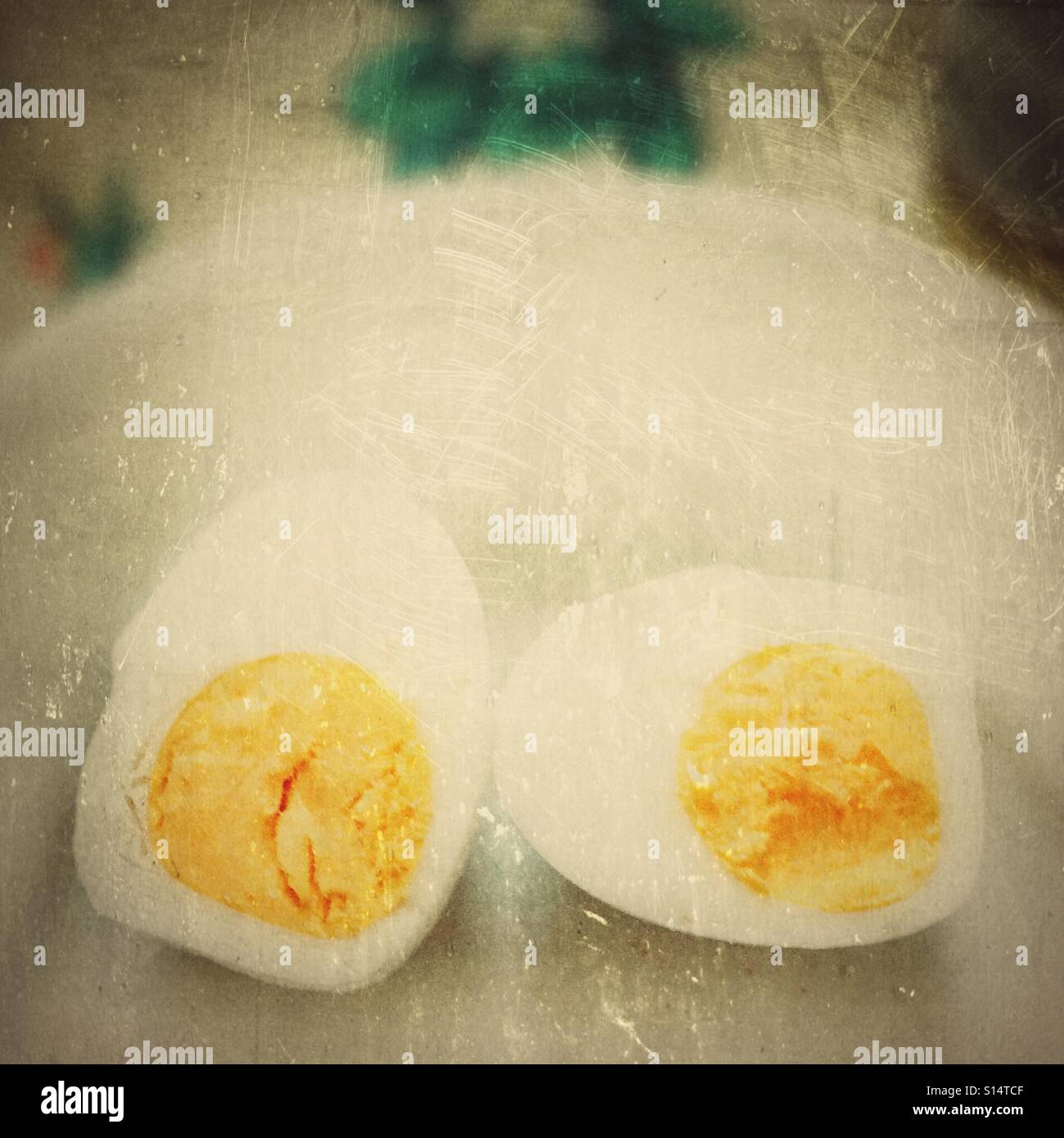 Boiled egg - Smartphone Captured Stock Image