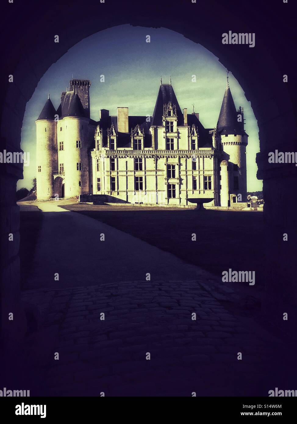 Rochefoucauld Castle France - Smartphone Captured Stock Image