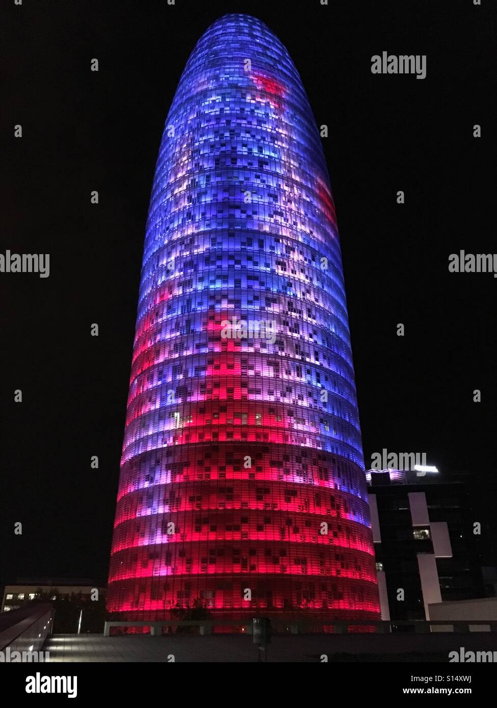 Torre Agbar, Spain Stock Photo