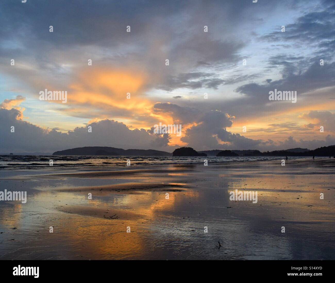 Ao Nang Sun set, Thailand. Stock Photo