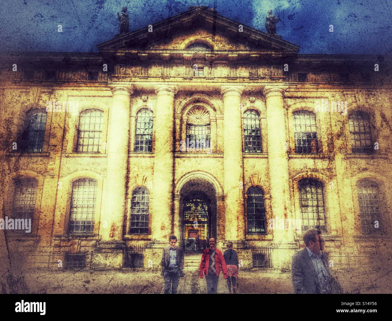 The Clarendon Building, Broad Street, Oxford, England - Smartphone Captured Stock Image