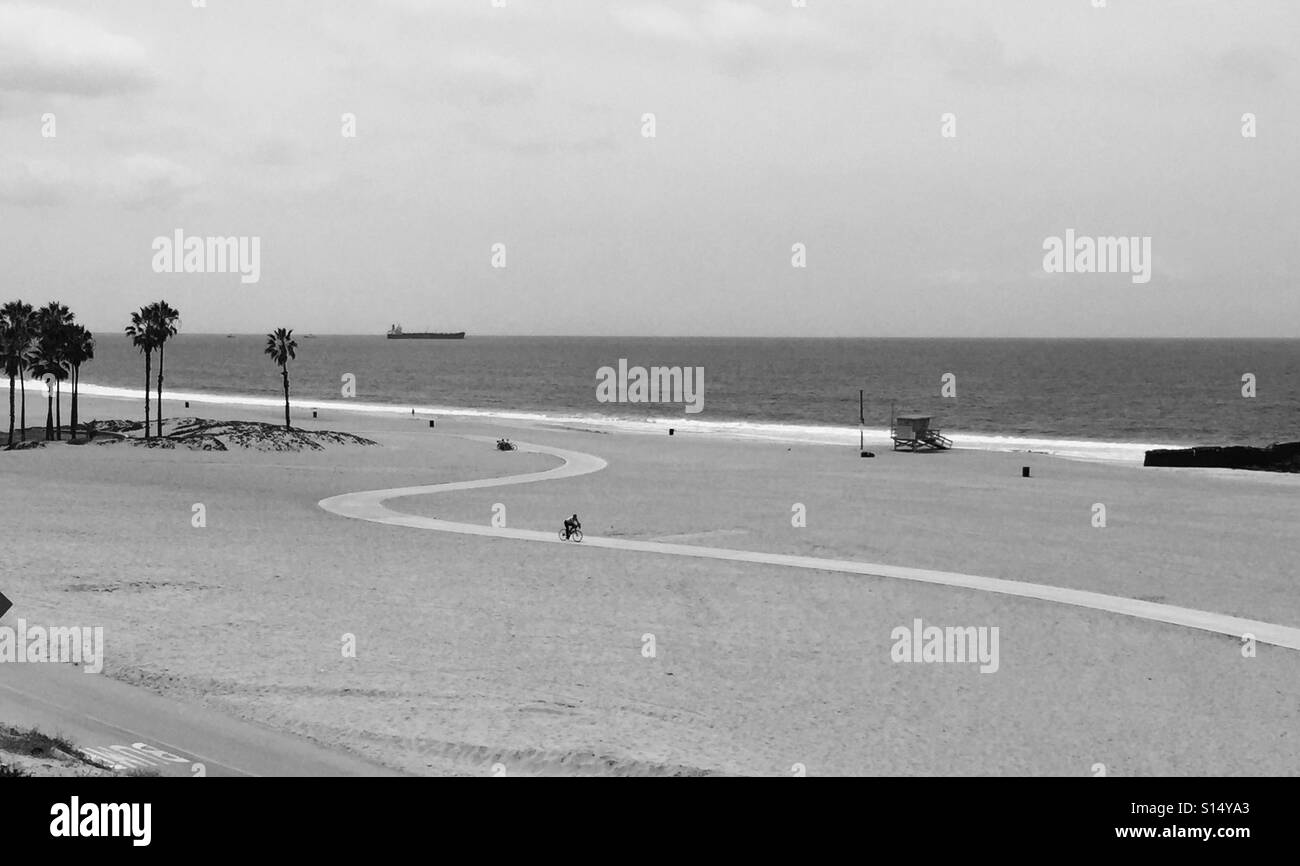 Los Angeles Bike Path Stock Photo Alamy