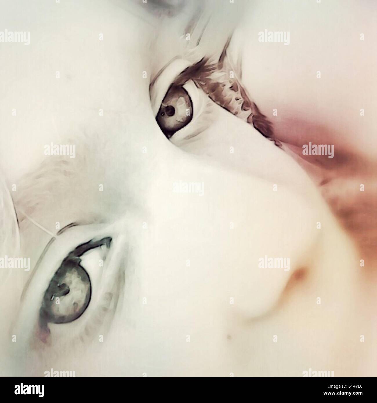 Child looking thoughtful - Smartphone Captured Stock Image