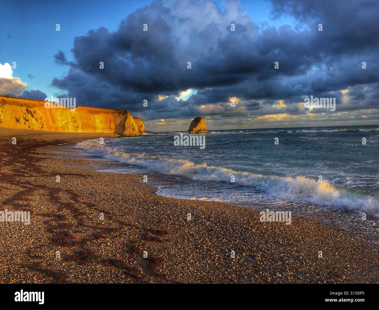 Freshwater Bay Isle of Wight Stock Photo Alamy