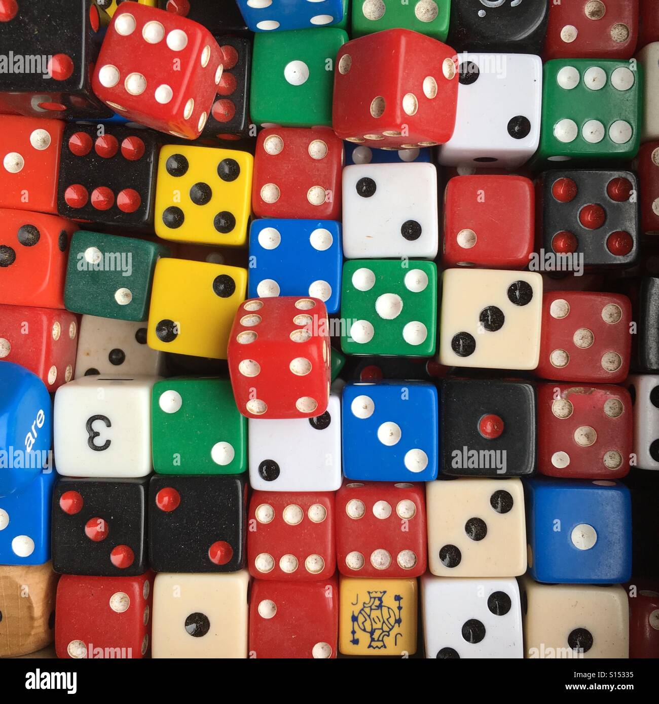 Die dice - Smartphone Captured Stock Image