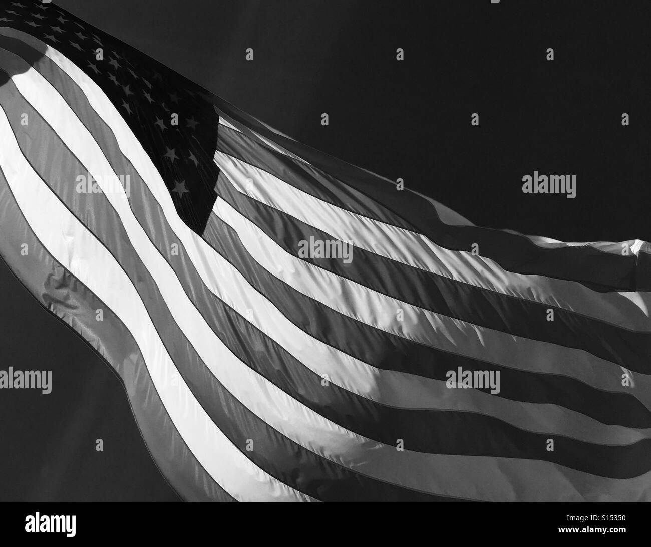 Flag waving Black and White Stock Photos & Images Alamy