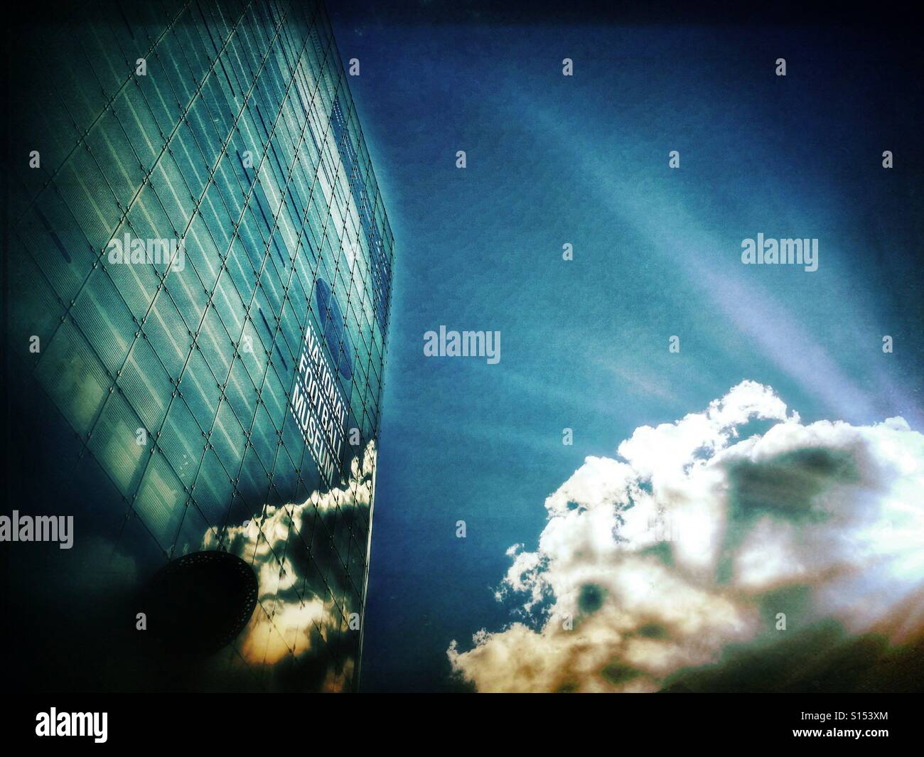 National Football Museum at Urbis building in Manchester - Smartphone Captured Stock Image