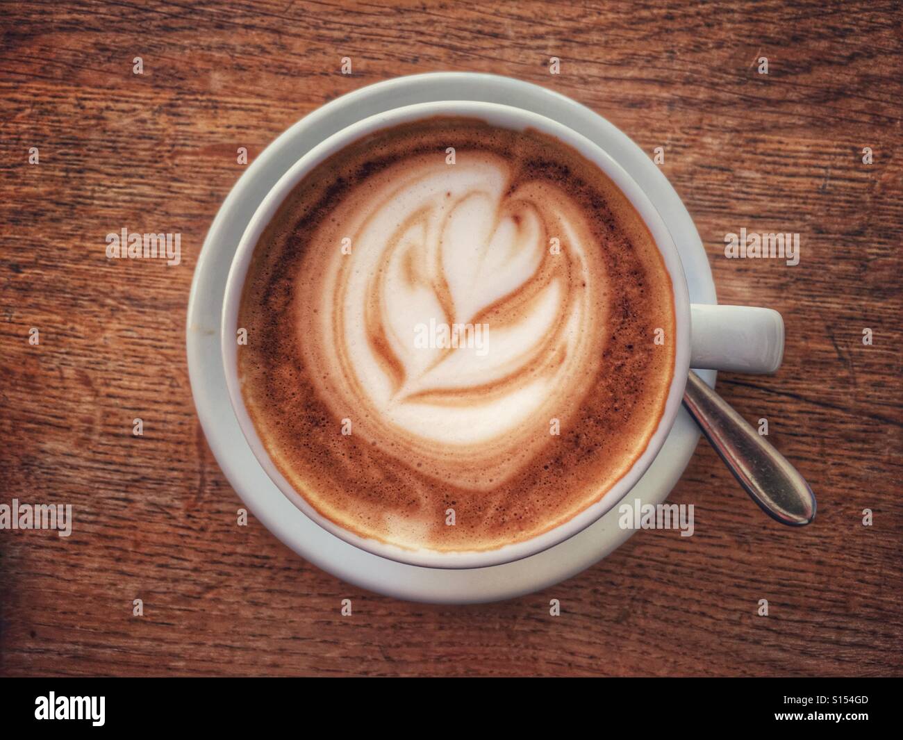 Coffee art. Cappuccino Stock Photo Alamy