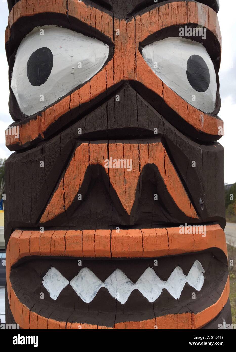 Wood carving - Smartphone Captured Stock Image