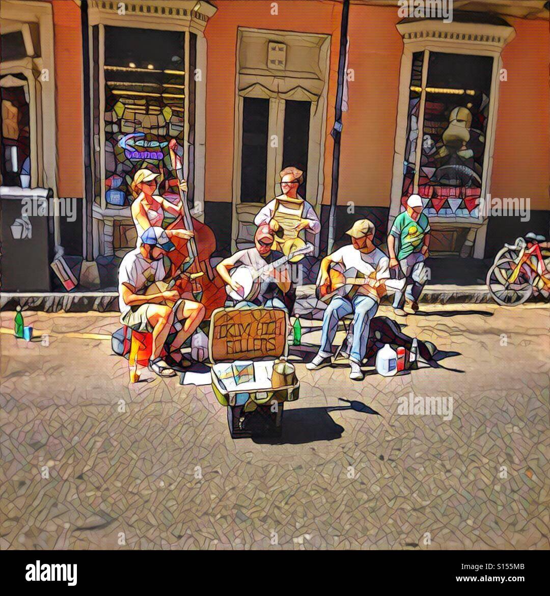 Street music in New Orleans Stock Photo - Alamy