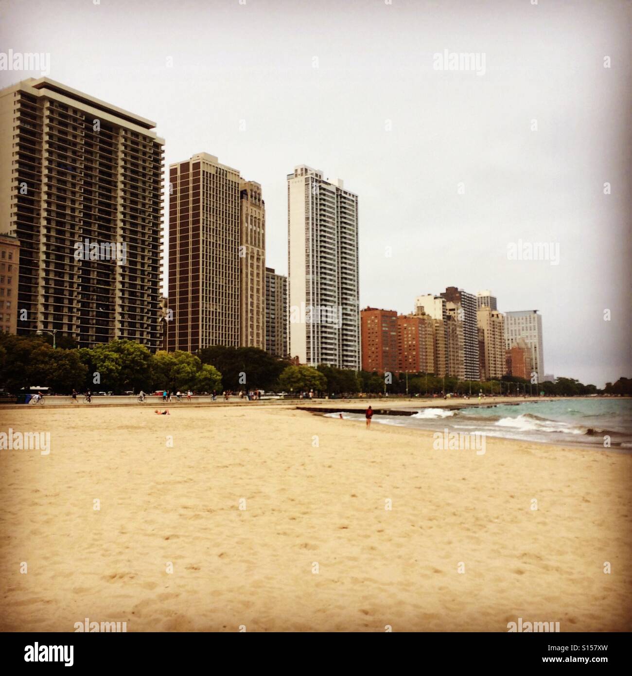 Lake Michigan, Chicago - Smartphone Captured Stock Image