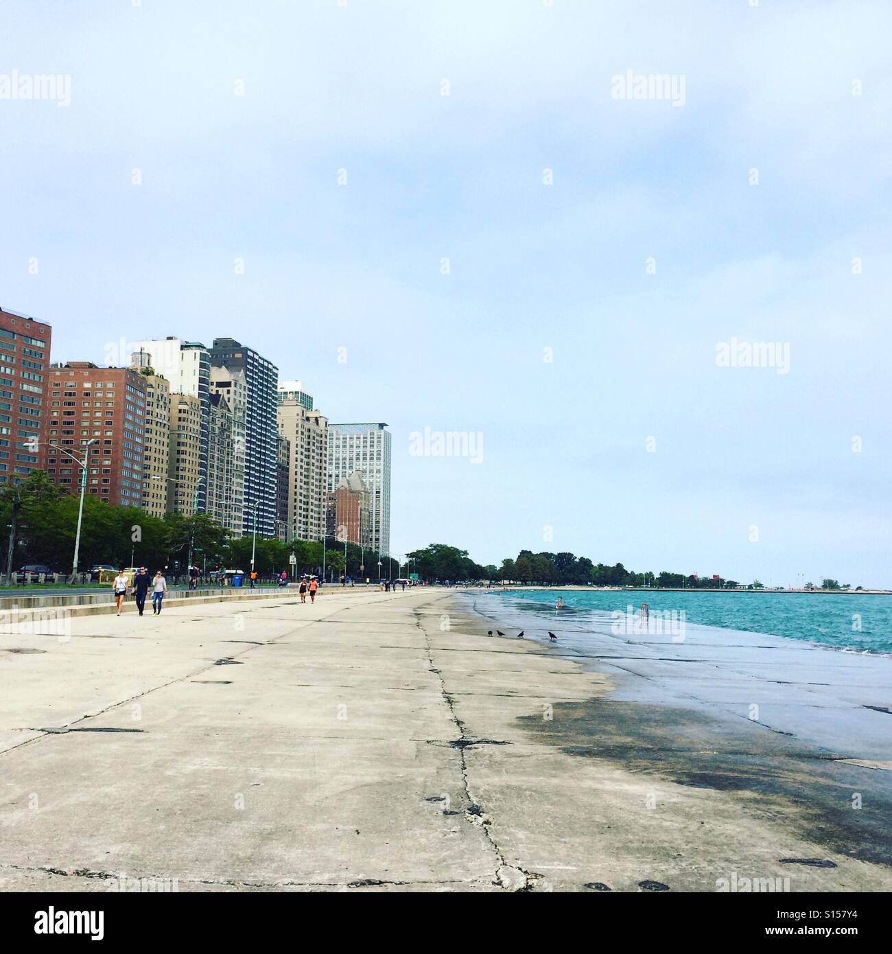 Lake Michigan, Chicago, Illinois - Smartphone Captured Stock Image