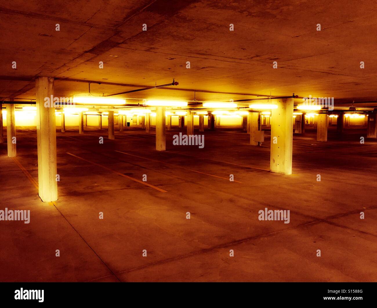 An underground parking garage Stock Photo Alamy