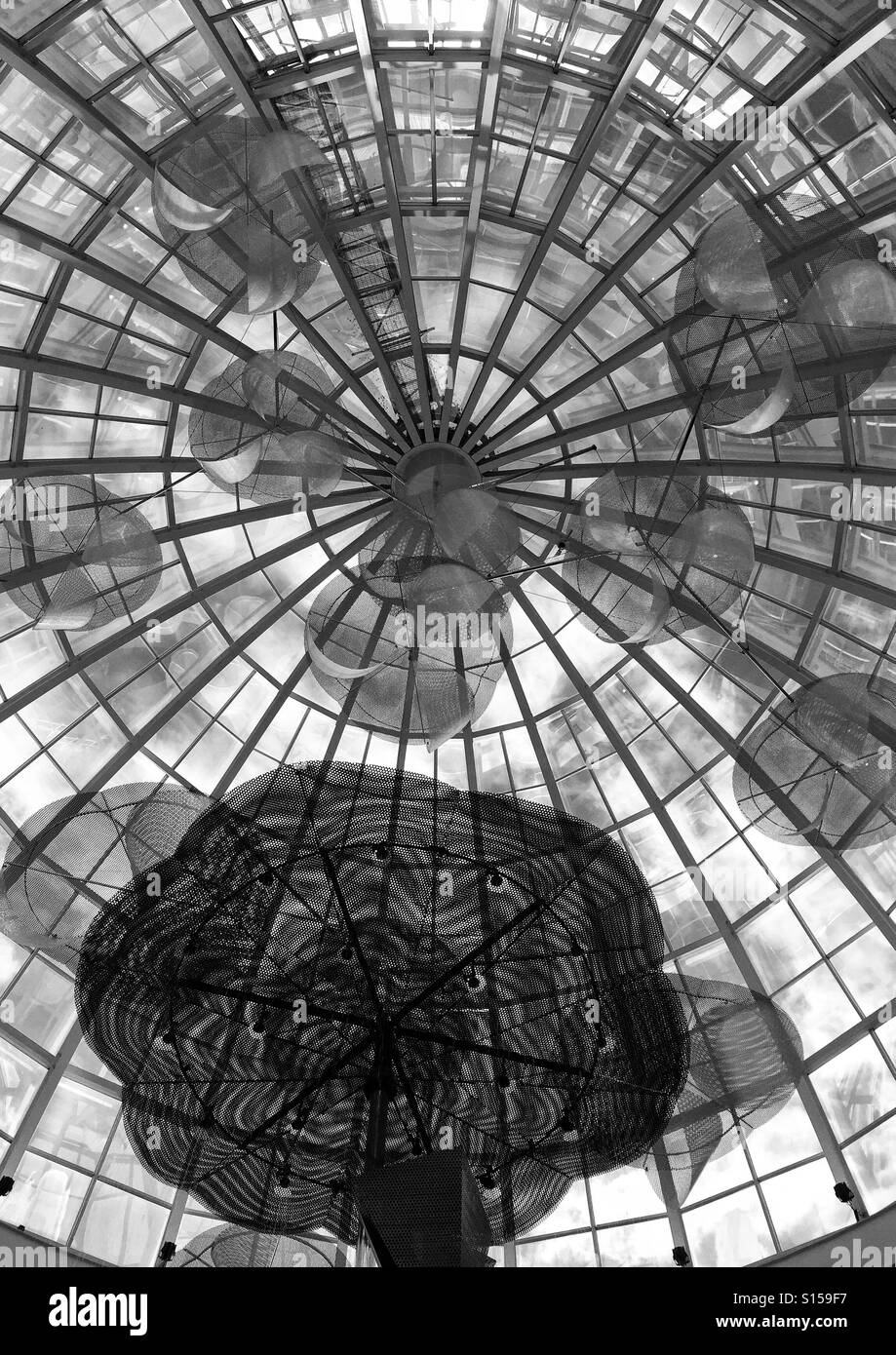 Circle in black and white - Smartphone Captured Stock Image