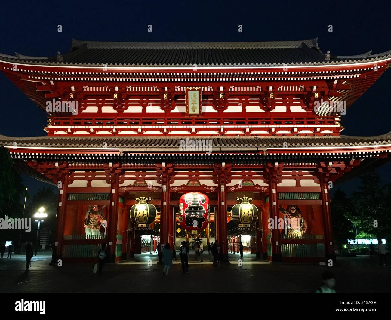 Sensoji Asakusa Temple at night Stock Photo Alamy