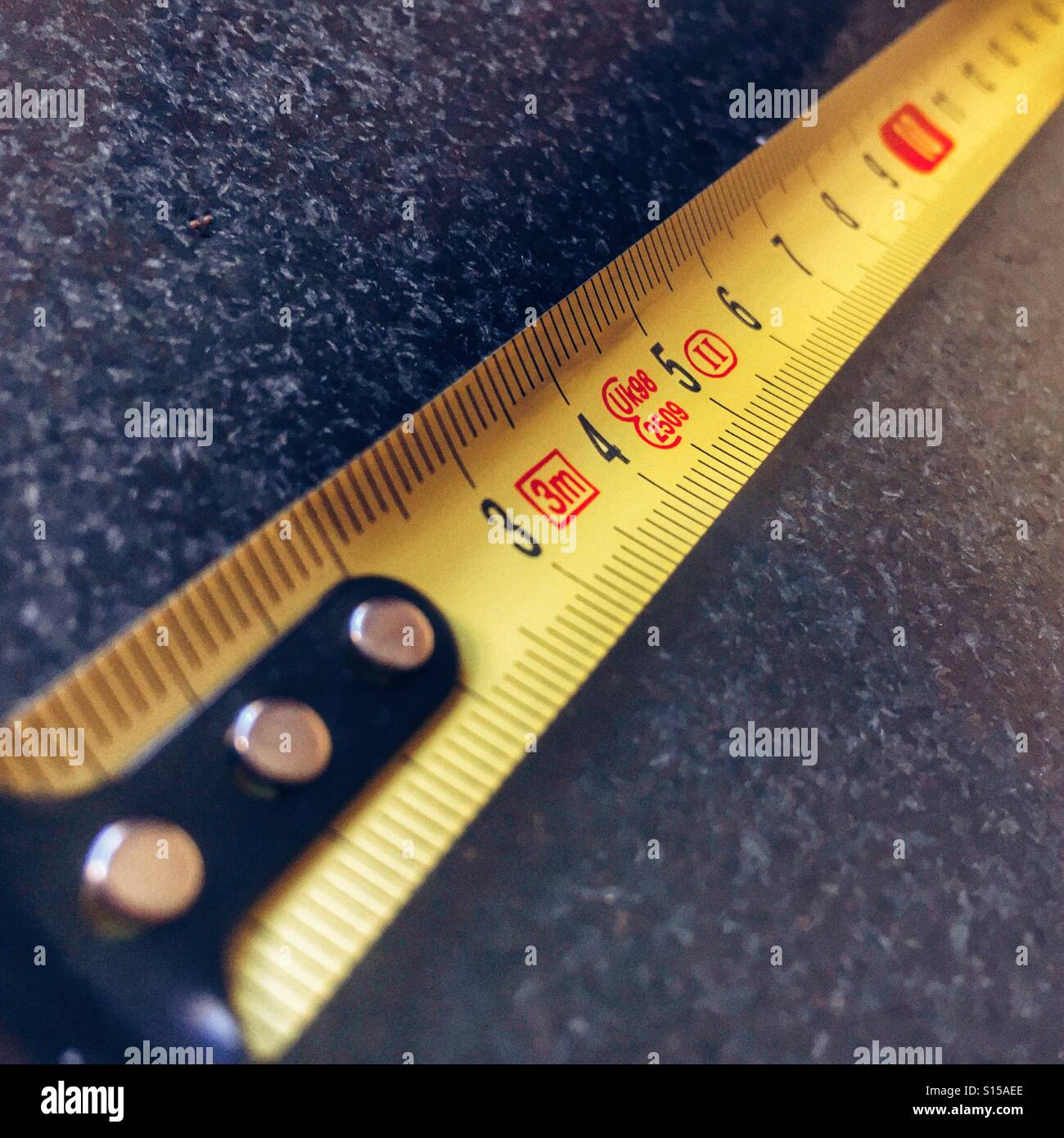 Metal tape measure - Smartphone Captured Stock Image