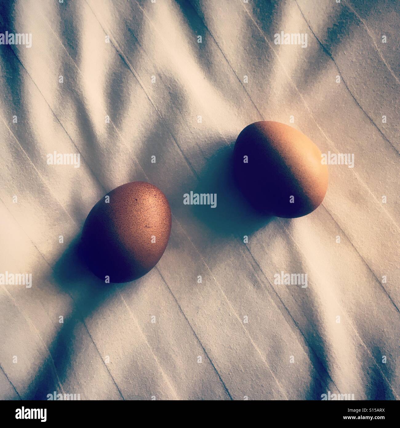 Two small eggs - Smartphone Captured Stock Image