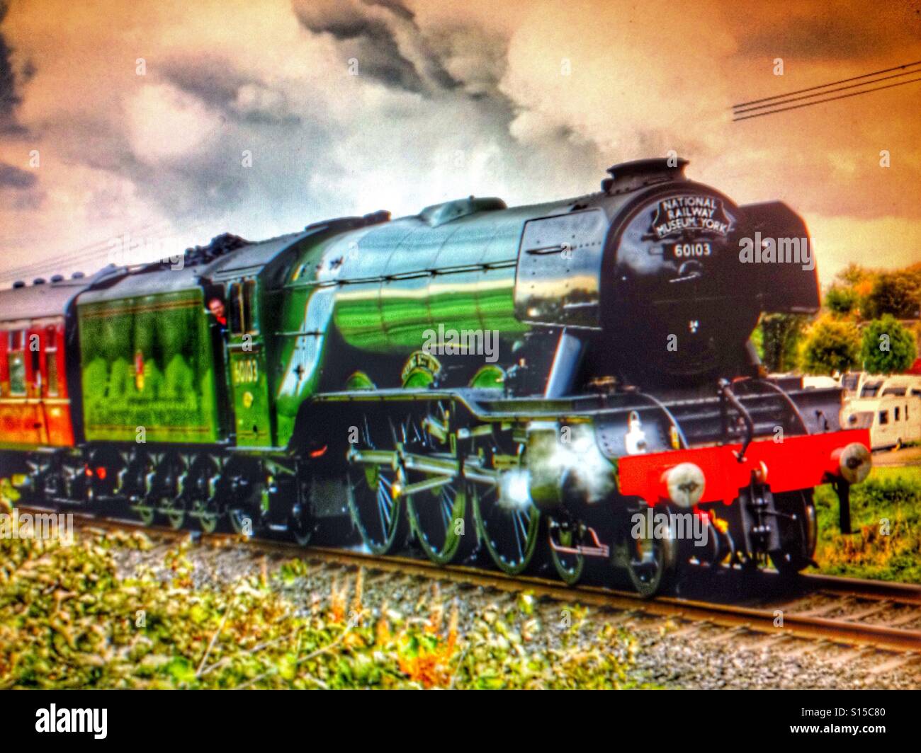 Flying Scotsman - Smartphone Captured Stock Image
