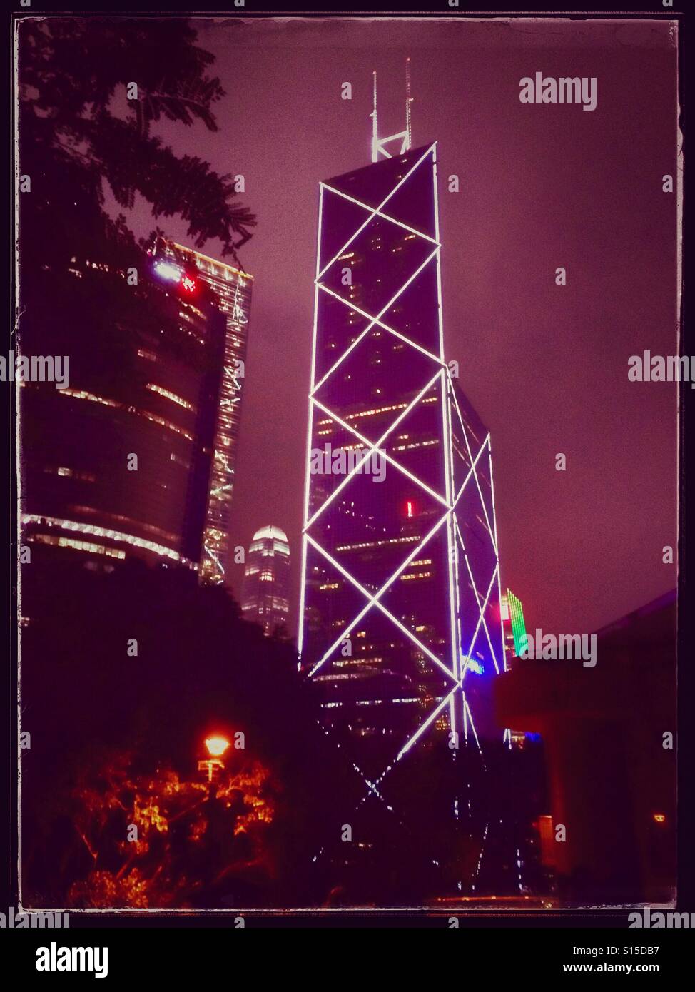 Hong Kong and Bank of China building - Smartphone Captured Stock Image