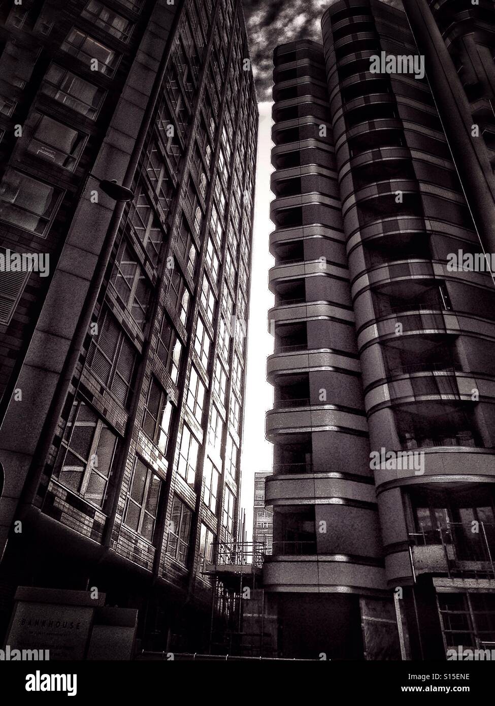 High rise apartments in Vauxhall - Smartphone Captured Stock Image