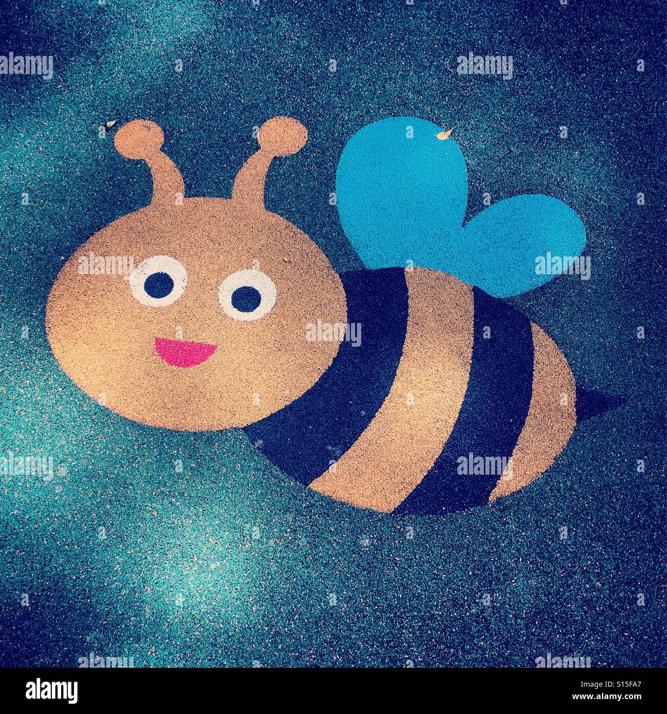 Bee - Smartphone Captured Stock Image