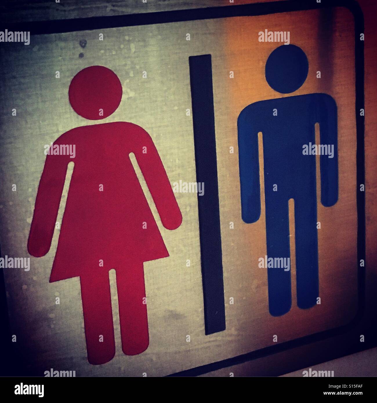 toilets male & female Stock Photo Alamy