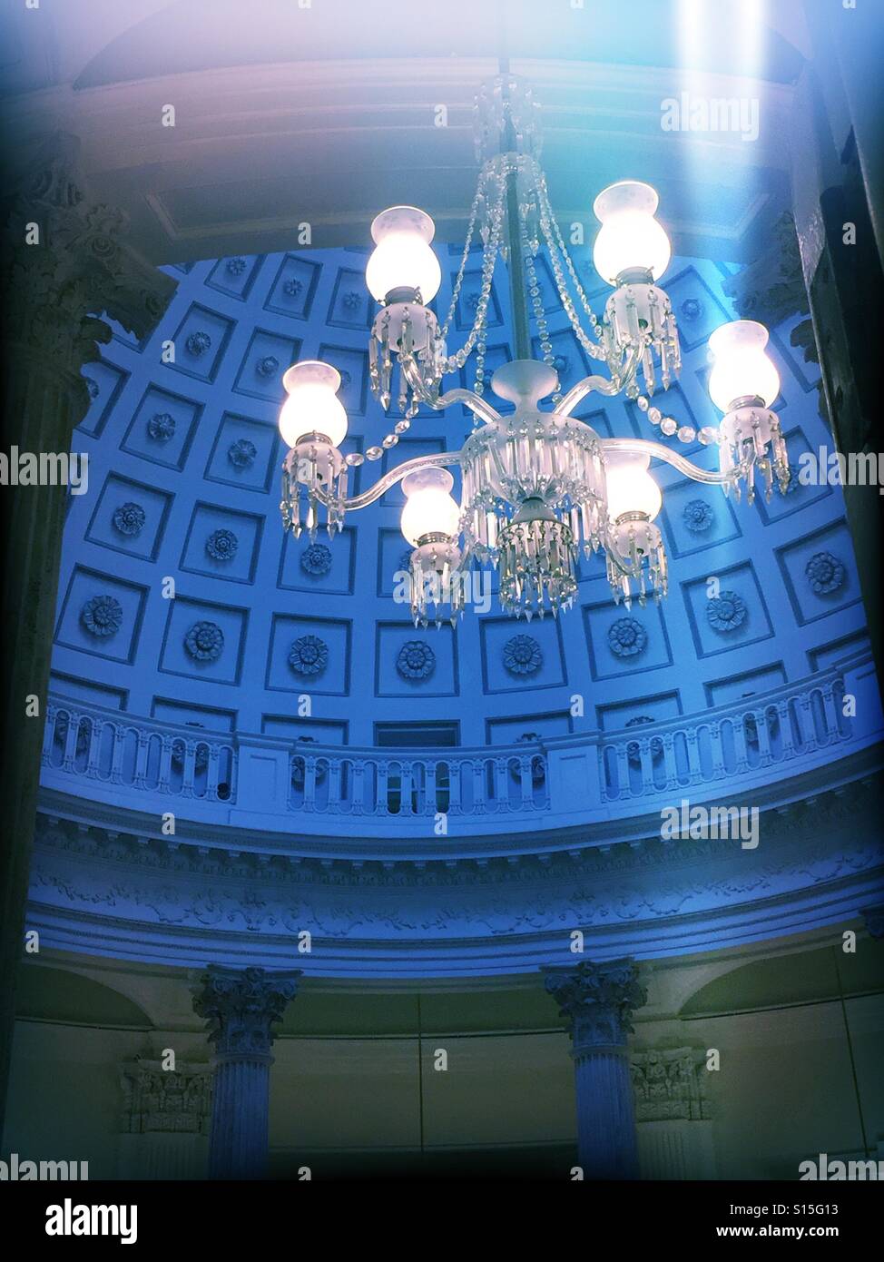 Chandelier, NYC - Smartphone Captured Stock Image