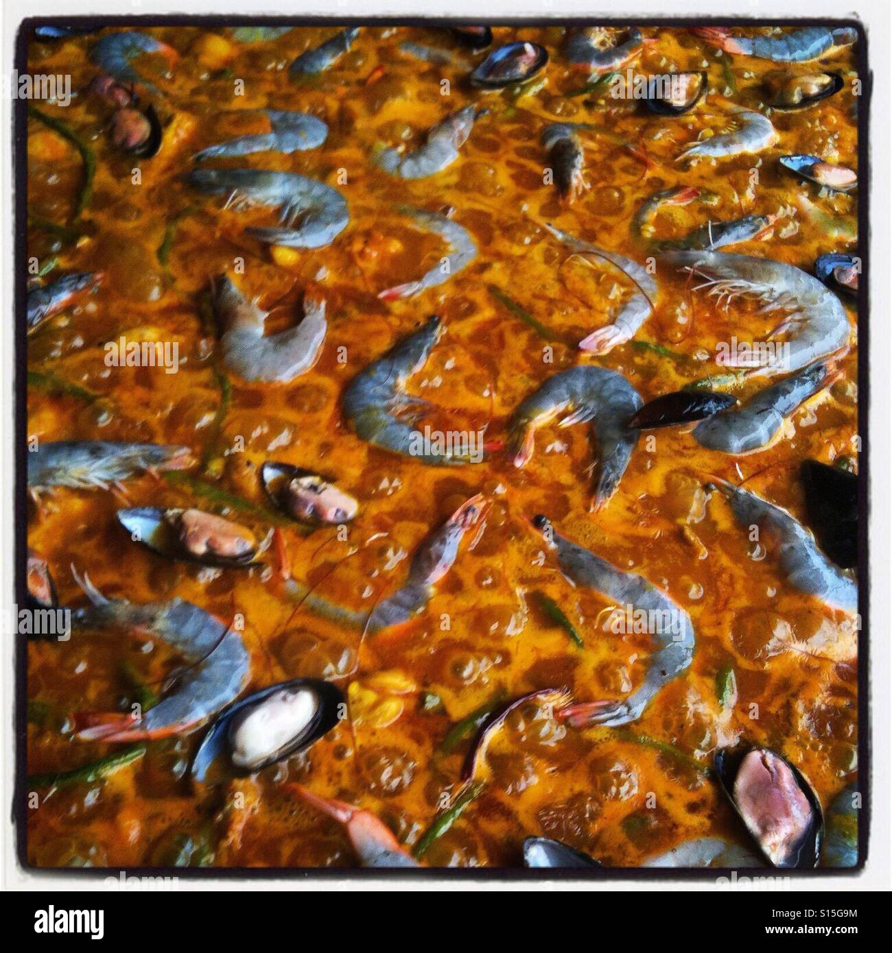 Paella at Chatuchak market Stock Photo