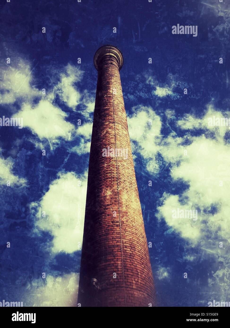 Leadworks chimney, Bristol docks - Smartphone Captured Stock Image