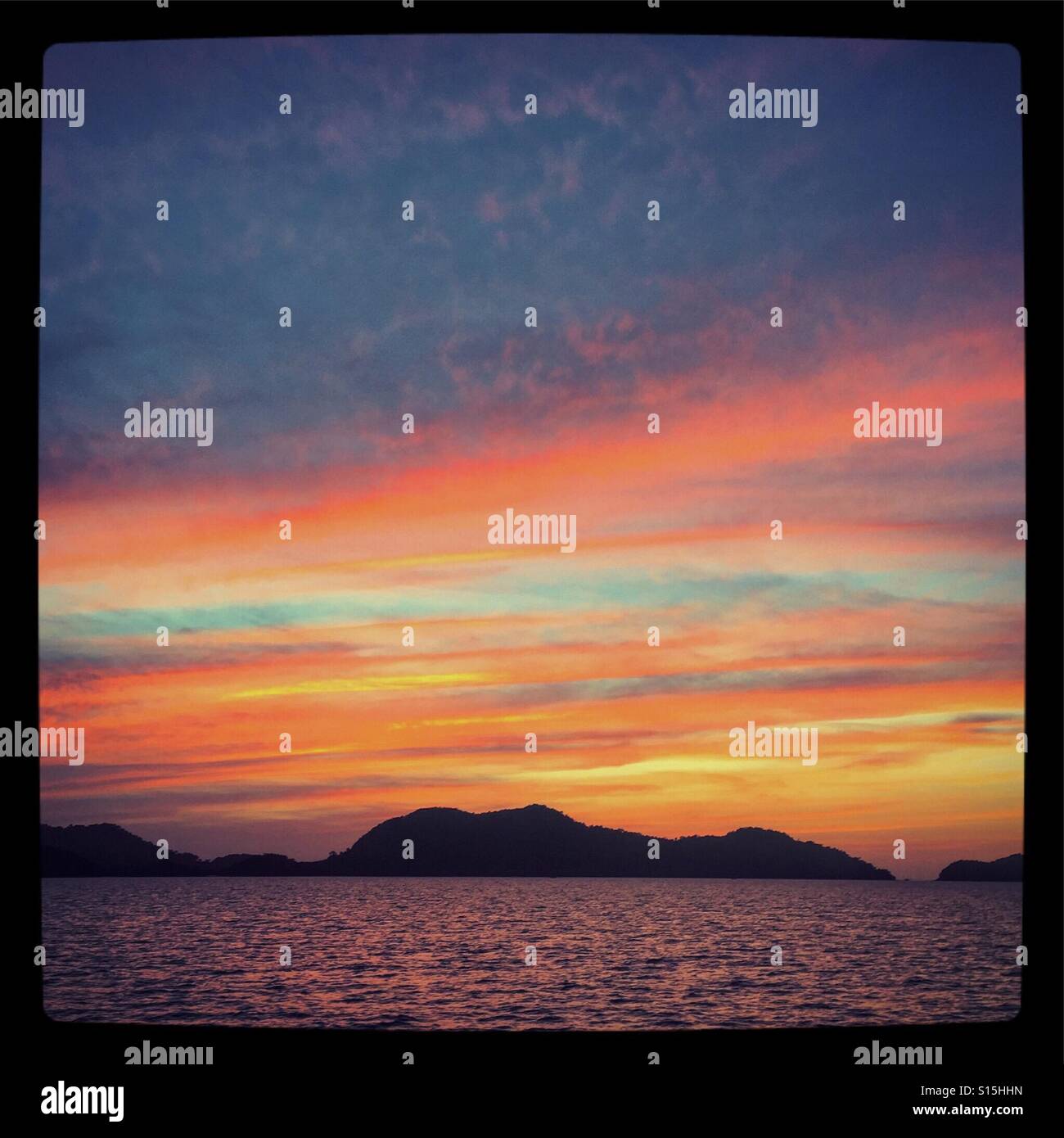 Sunset at Koh Chang - Smartphone Captured Stock Image