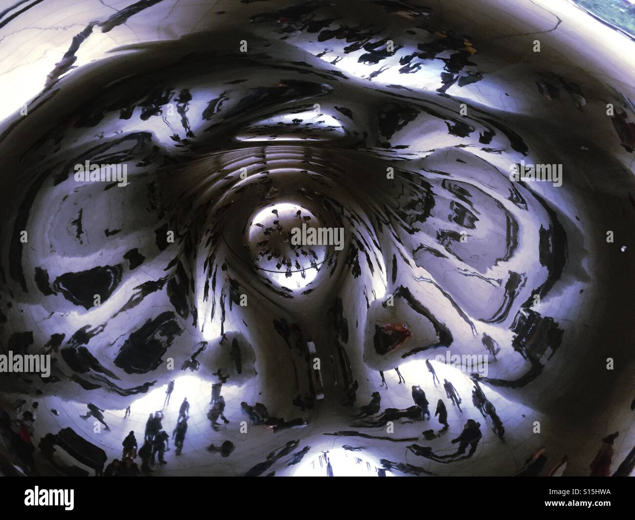 Chicago bean abstract - Smartphone Captured Stock Image