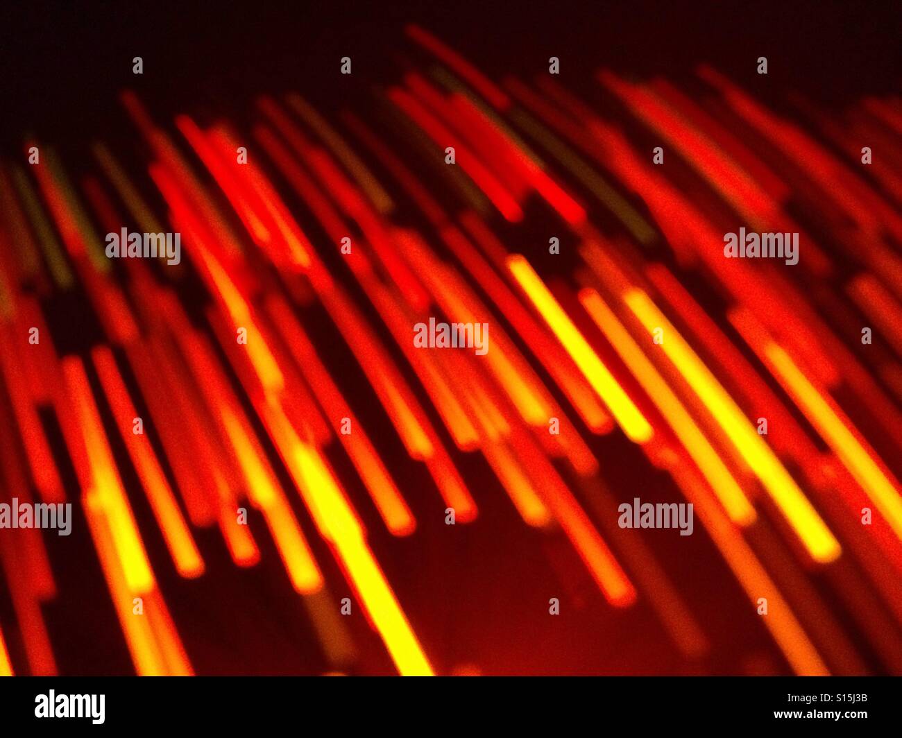 Blur of fibre optic lights Stock Photo