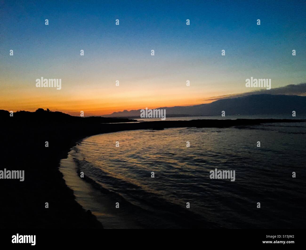 Sunset over Es Calo Formentera - Smartphone Captured Stock Image