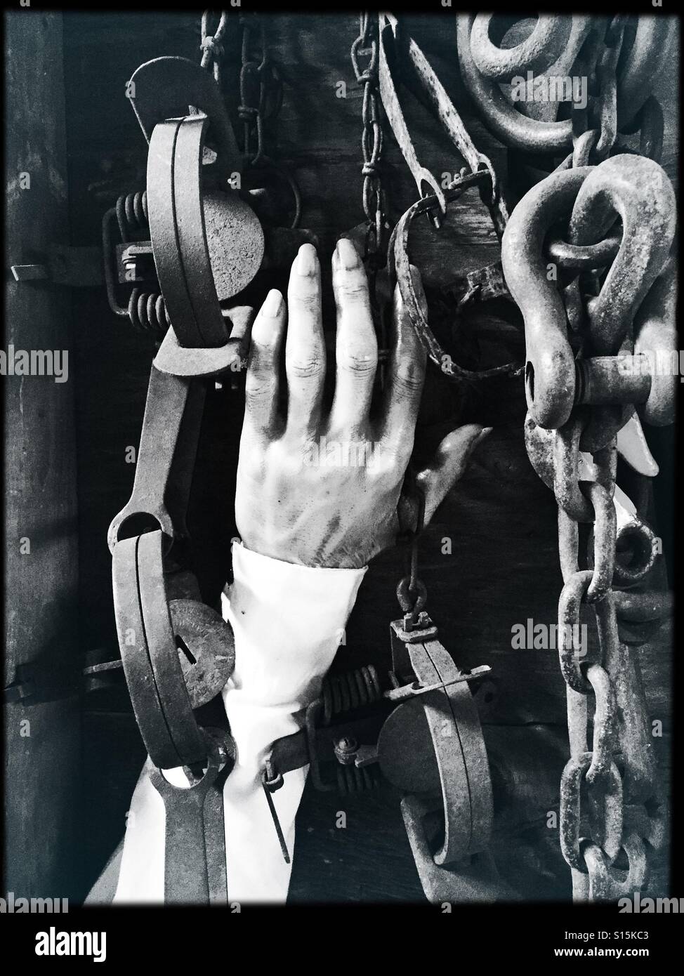 Creepy hand - Smartphone Captured Stock Image