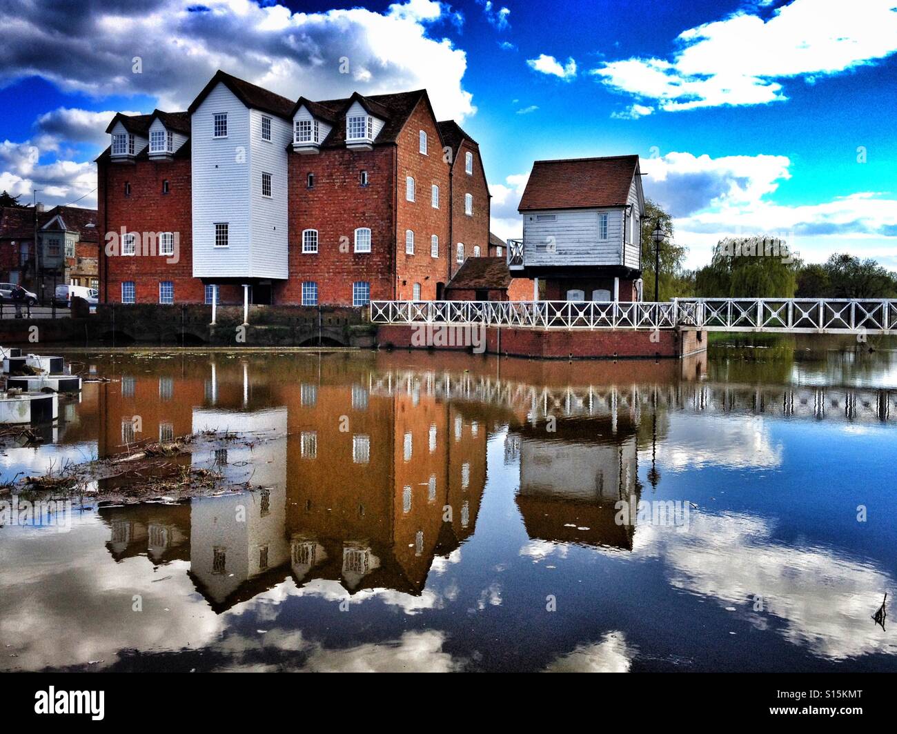 Abbey Mill on the River Avon, Tewkesbury - Smartphone Captured Stock Image