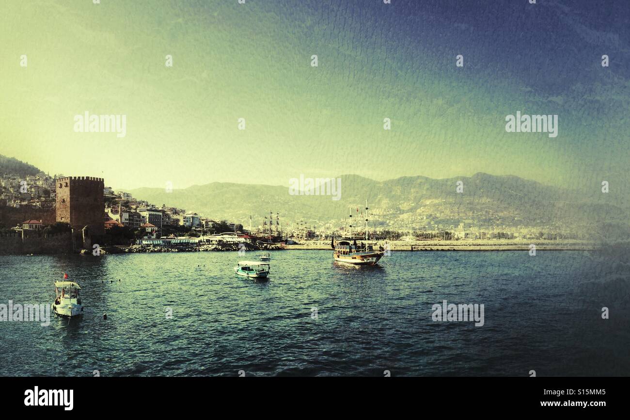 Red tower - Alanya Turkey - Smartphone Captured Stock Image