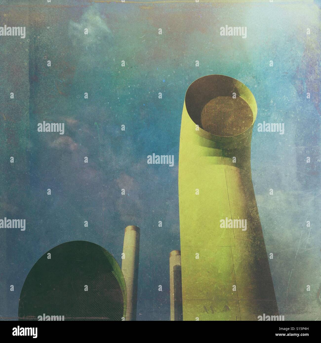 Ventilation exhaust - Smartphone Captured Stock Image