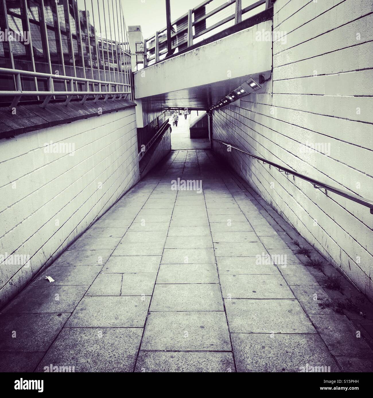 Passageway, Bradford Interchange, Bus and Train Station. - Smartphone Captured Stock Image
