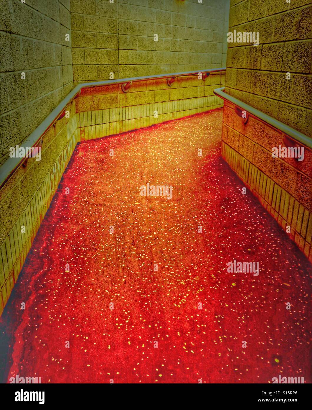 Red road with stars Stock Photo Alamy