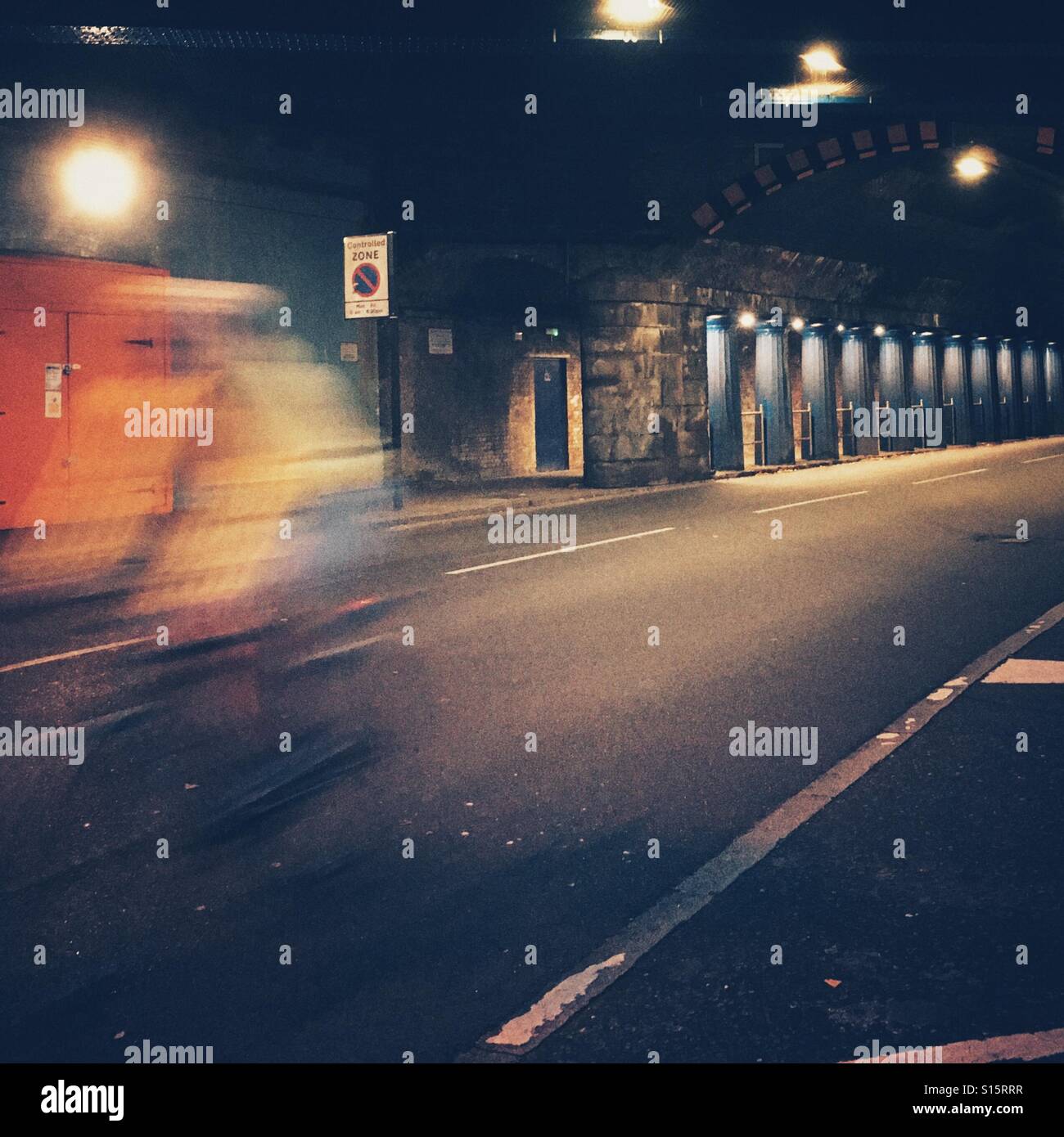 Cycling home - Smartphone Captured Stock Image