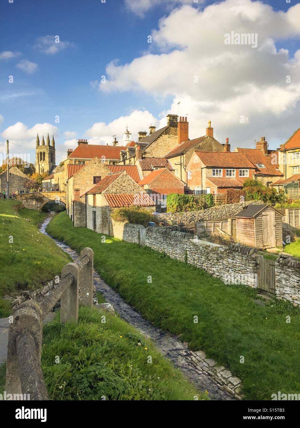 Helmsley in the North York Moors National Park on a sunny autumn afternoon. Stock Photo