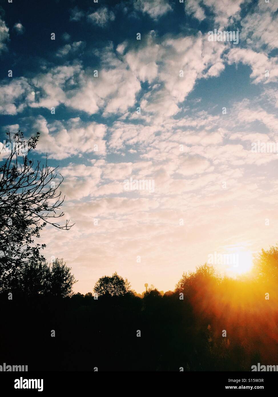 Cloudy sunrise - Smartphone Captured Stock Image