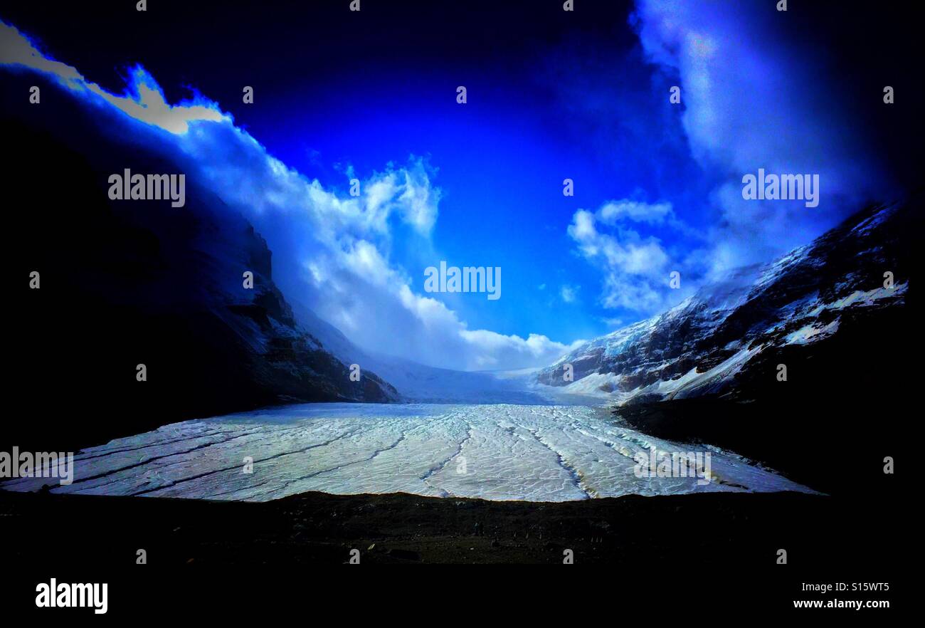 Columbia Icedields, Athabasca Glacier - Smartphone Captured Stock Image