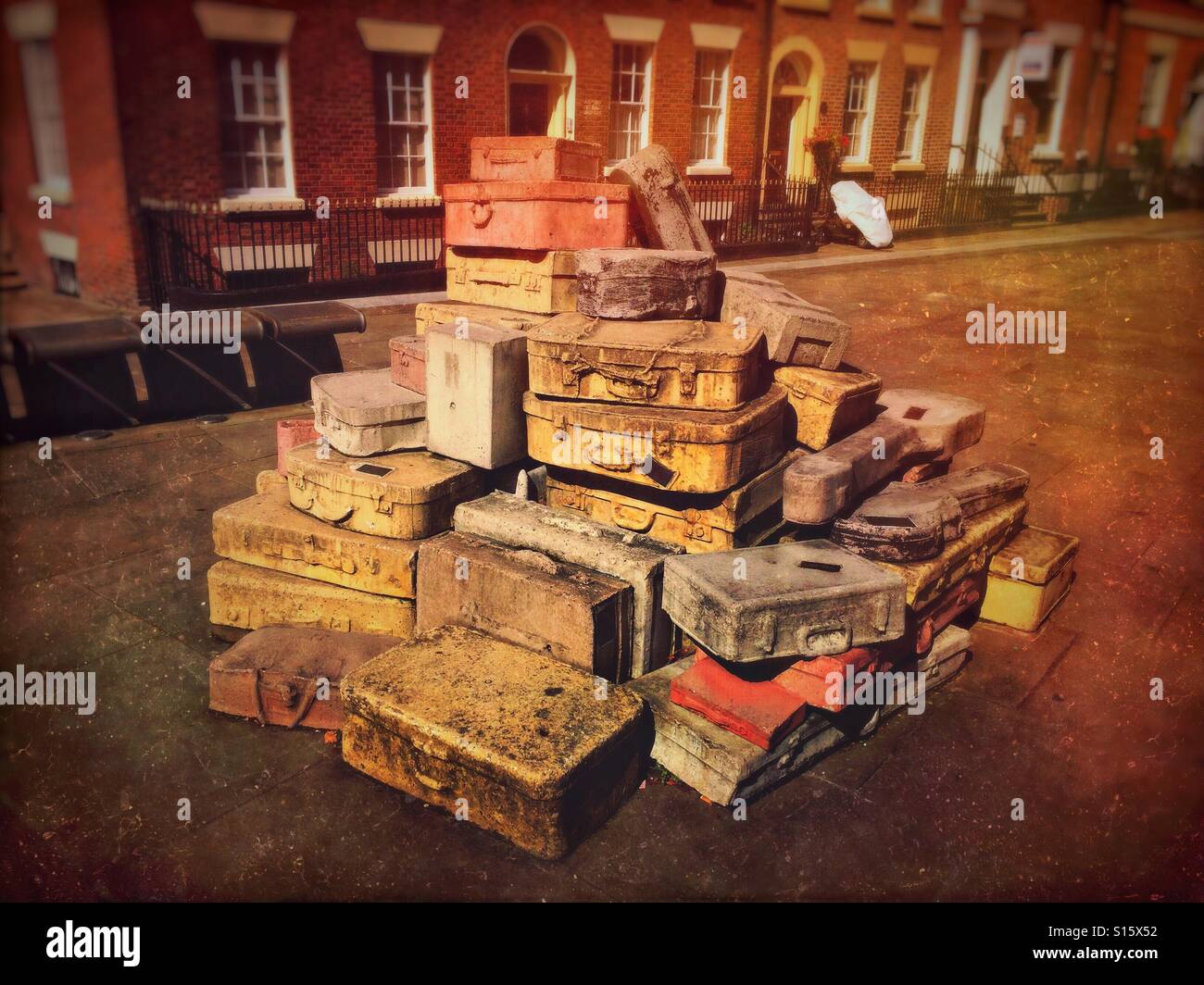 John King's installation, entitled 'A Case History', Hope Street, Liverpool, UK - Smartphone Captured Stock Image